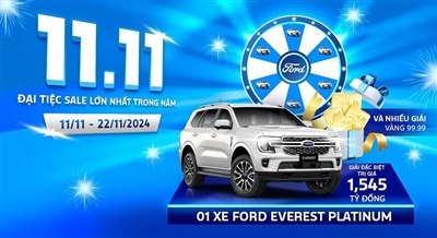 FORD VIỆT NAM TRIỂN KHAI CHƯƠNG TRÌNH “ĐẠI TIỆC SALE” THÁNG 11